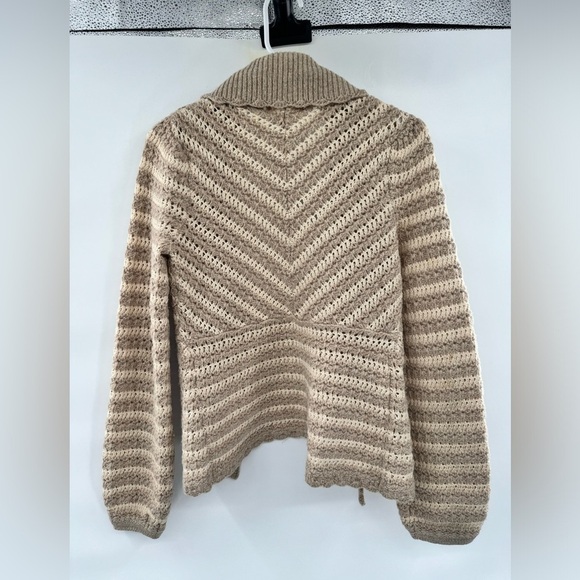 Anthropologie sleeping on snow brown sweater tie front size XS cardigan - Picture 12 of 12